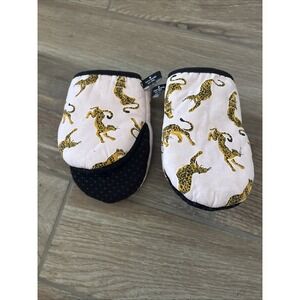 Kate Spade New York Set of 2 Pink Orange Leopard Cute Mini Oven Mitts‎